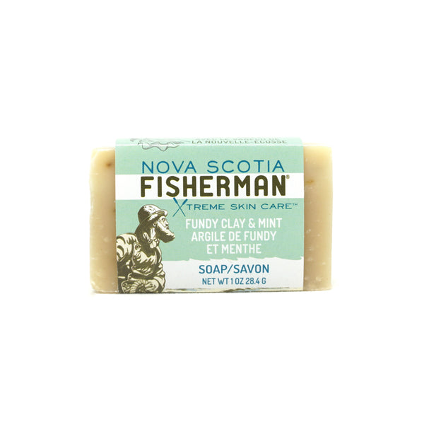 Nova Scotia Fisherman Bar Soap, Fundy Clay & Mint, 4.8 Oz 